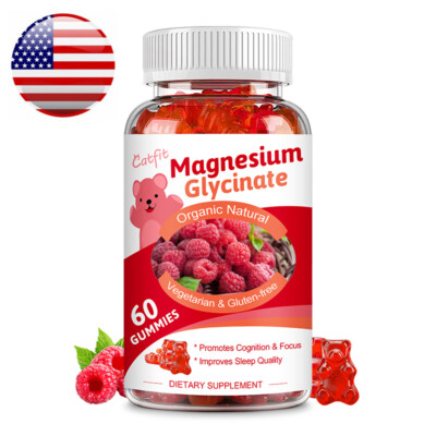 Magnesium Glycinate Gummies For Bone,Heart,Muscle,Nervous System Health 500Mg