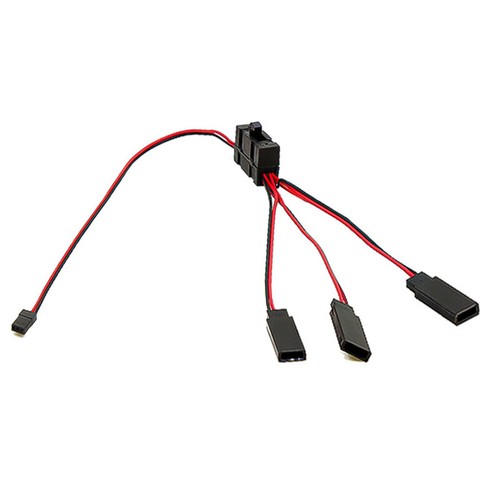 3-Way Wire LED Light ON/OFF Switch Y Cable for 1/10 SCX10 TRX-4 RC Crawler Car