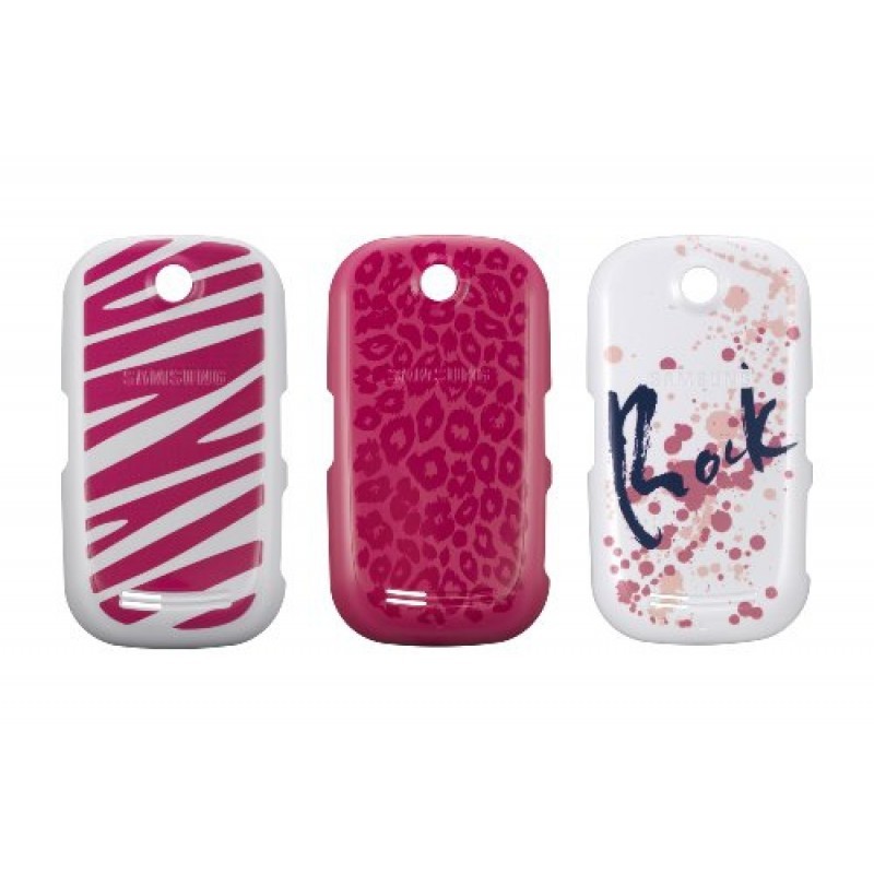 SET 3 BATTERYCOVER COVER ORIGINALE SAMSUNG GT-S3650 GT S3650 ROSA