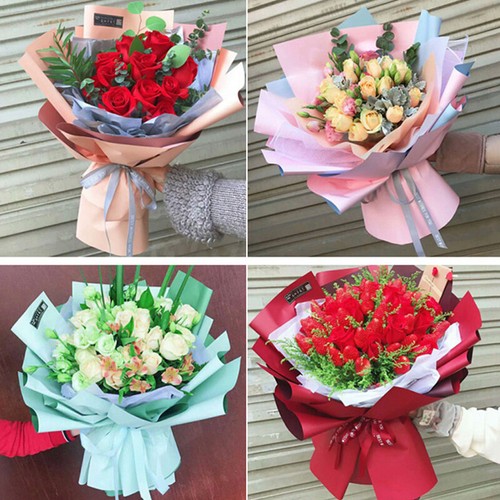 New 20pcs Flower Gift Wrapping Paper Florist Art Wedding Bouquet