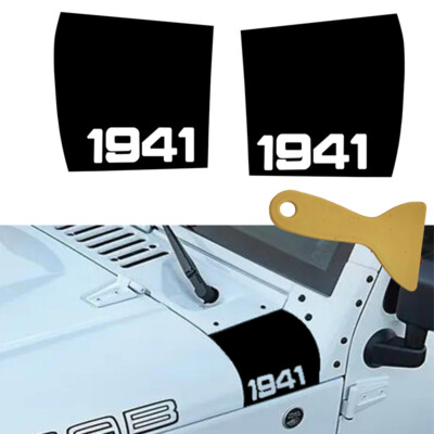 Fender Body Side Hood Decals For Jeep Wrangler JL JLU 2018-2024 Sticker Set Of 2