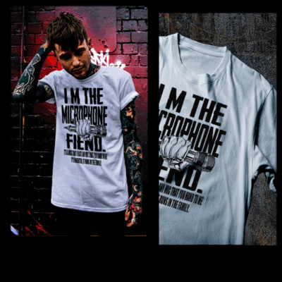 Hip Hop T-shirt I'm the Microphone Fiend East Coast New York Rap legend lyrics