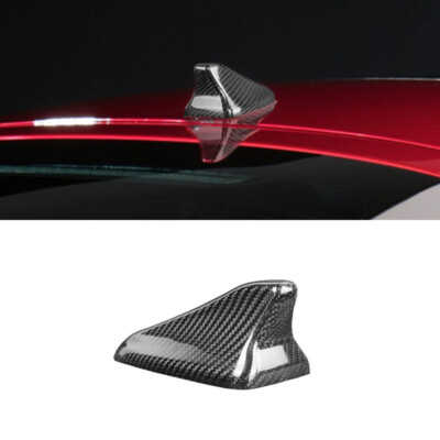 Real Hard Carbon Fiber Car Top Antenna Stick Cover For Kia Stinger 2018-23
