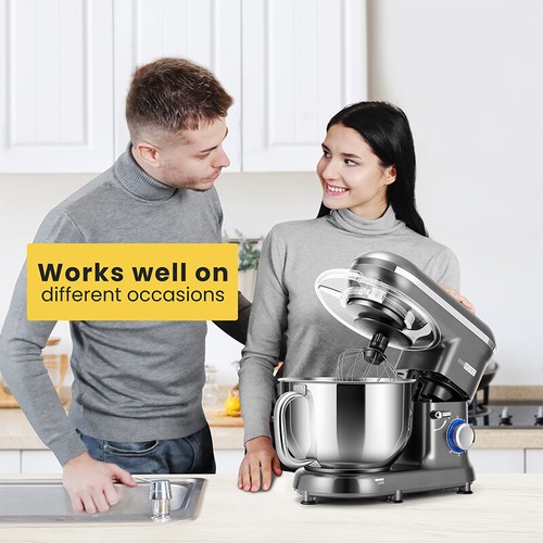 Stand Mixer 6QT 10-Speed Tilt-Head Kitchen Electric Food Mixer Bowl with Handle