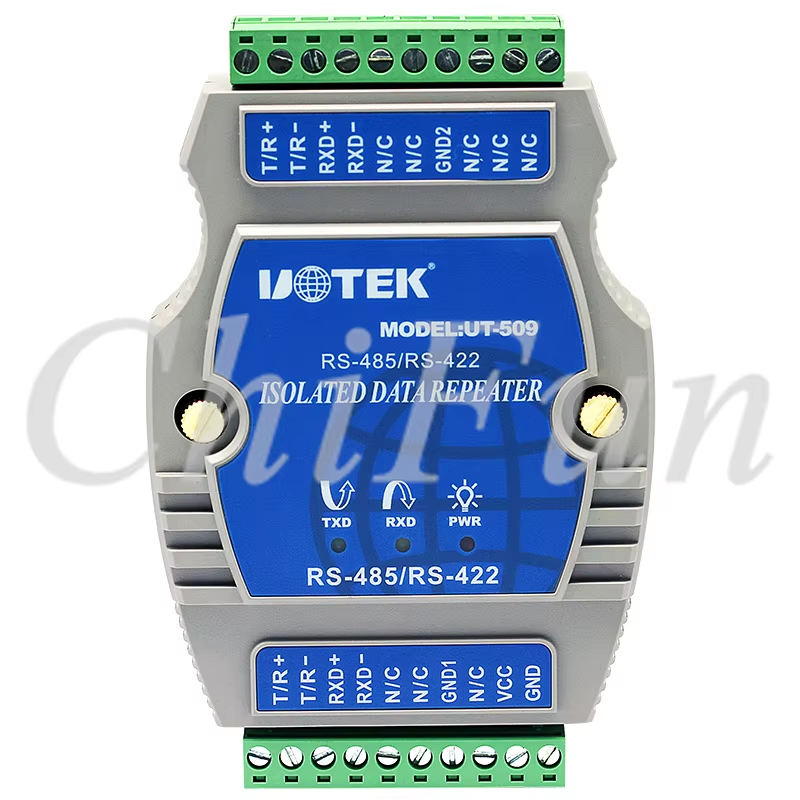 UT-509 External-powered RS-485/422 Repeater Rail-mounted PhotoElectric Isolation