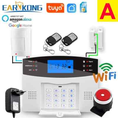 Wired&Wireless WiFi GSM Home Burglar Security Alarm System 433MHz Host Smart APP