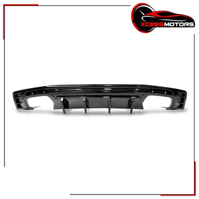 Fits 16-24 Chevy Camaro Ikon Style Rear Bumper Diffuser Gloss Black PP - 3PCS