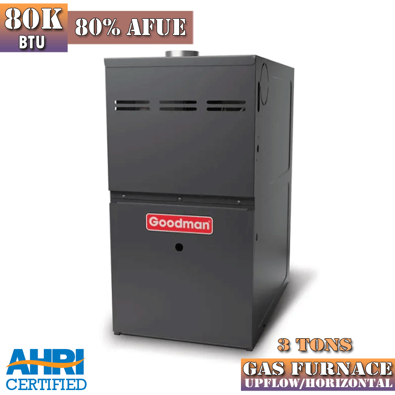 80k Btu 80% Afue 9-speed 3 Ton Upflow/horizontal 1-stage New