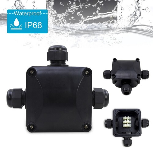 2X Wasserdichte Abzweigdose IP68 Klemmleiste Abzweigkasten Verteilerdose