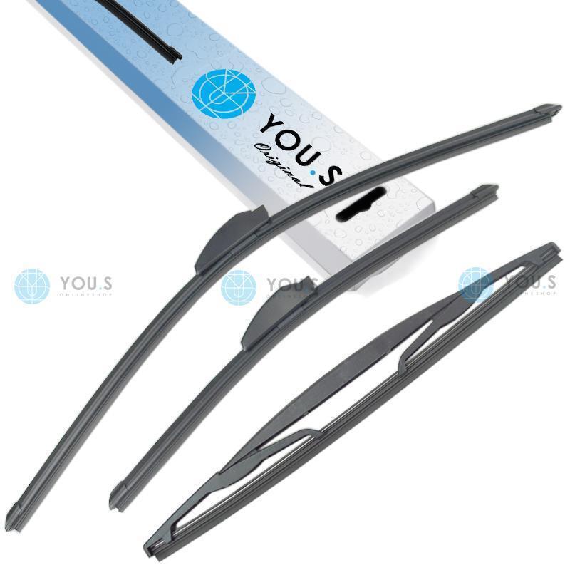 YOU.S Original SCHEIBENWISCHER SET VORNE + HINTEN für HONDA CIVIC IX Tourer (FK)