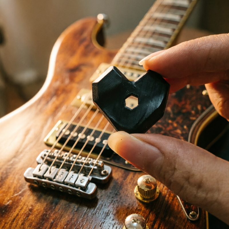 plastic-heart-shaped-guitar-pick-ergonomic-electric-guitar-tuner-wrench-pick