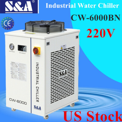 S&A CW-6000BN Industrial Water Chiller for 100W Solid-state Laser 1P 220V, 60Hz