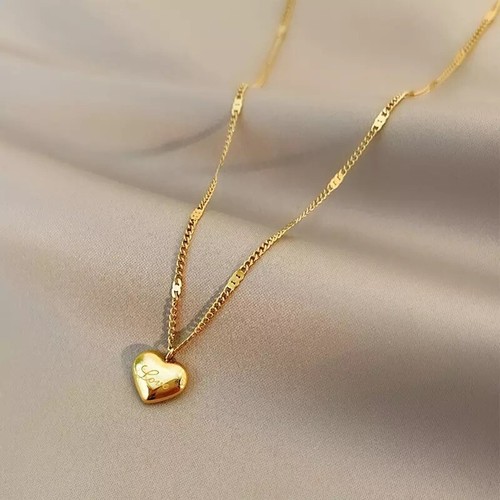 ネックレス・ペンダント Mini Volume Heart Necklace #5871 18K WHITE GOLD TINY TREASURES DIAMOND & BLUE SAPPHIRE