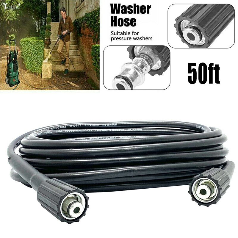 High Pressure Washer Hose 25/50ft 4000PSI M22 Power Washer E