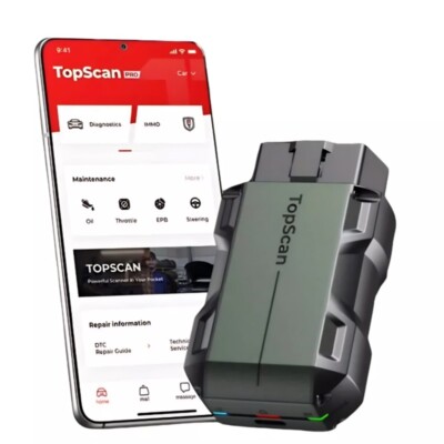2025 TOPDON Topscan PRO Key Programming Immobilizer Diagnostic Scanner Wireless