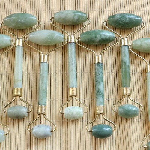 Natural Jade Anti-wrinkle Guasha Facial  Massage Tools Roller Firming Skin GSX 5