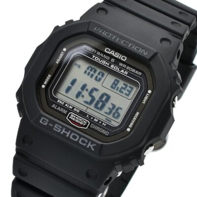 Pre-owned Casio G-shock Gw-5000u-1jf Dlc Tough Solar Radio Multiband 6 Watch Gw-5000u-1