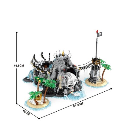 Pirate Ship Island Black Pearl Flying Dutchman Building Blocks Model for LEGO