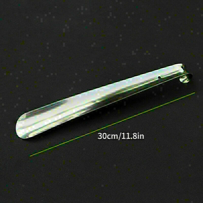 Extra Long Handle Shoe Horn Stainless Steel Handled Metal Shoehorn Horns US