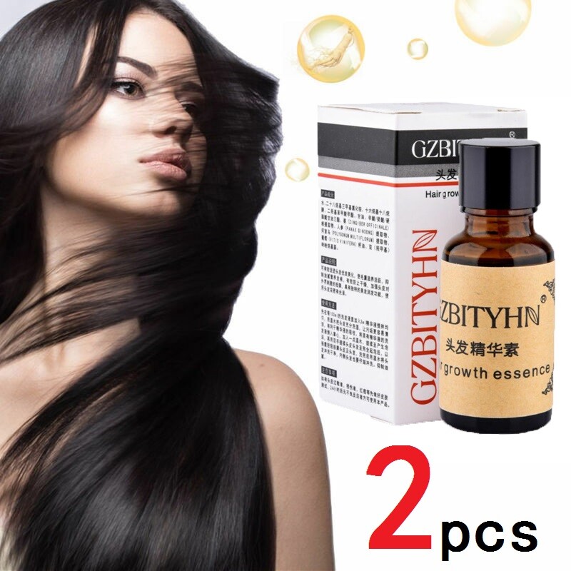 2pcs Fast Hair Growth Essence Anti Hair Loss Treatment Liquid