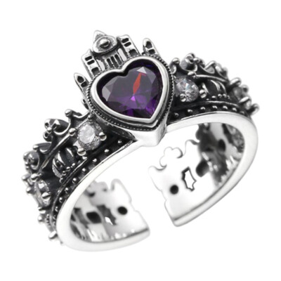Vintage Retro Adjustable Open Crown Rings Female Geometric Accessories Jeweljo