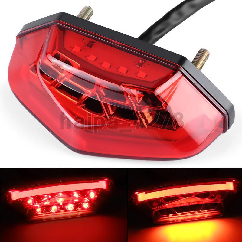 1X Motorcycle Brake Red LED Rear Stop Running Tail Light Universal Dirt Bike ATV