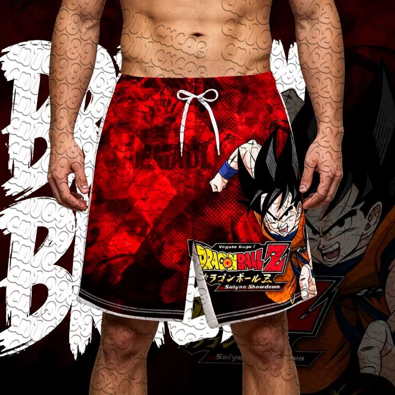 Dragon DBZ BJJ MMA Fight Shorts - No Gi Anime Manga Design