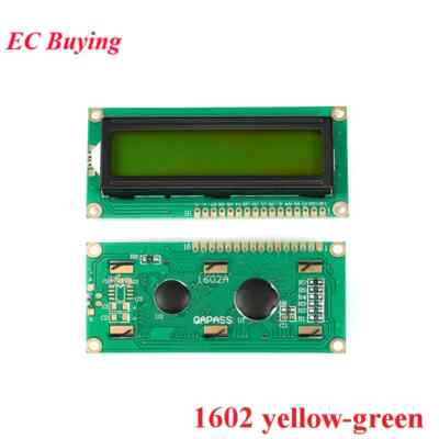 1602 I2C LCD Display Module Blue Yellow-Green 16x2 Screen for Arduino