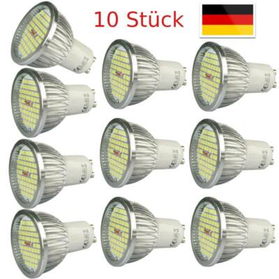 GU10 LED Spot Reflektor Strahler LED-Lampen Leuchtlampe Dimmbar Warmweiß 10x 4x