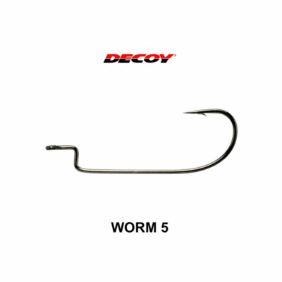 AMI DECOY SERIE WORM 5 SIZE 2/0  OFFSET RINFORZATO  7 PZ SPINNING MARE - LAGO