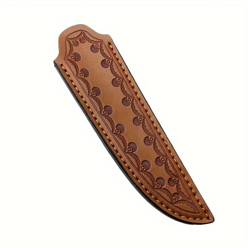 1pc PU Leather Knife Sheath Pouch for Straight Blade Fruit Knives Protector