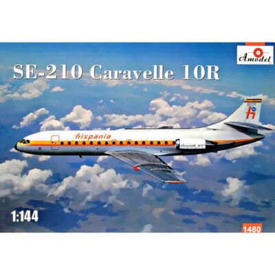 Amodel 1480 Plastic model airplane kit Scale 1:144 SE-210 ''Caravelle'' 10R