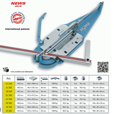 Sigma 3c3m max professional tile cutter 72cm deals