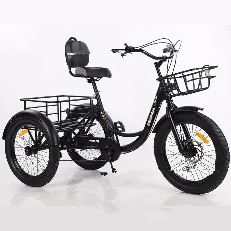 Bicycle for Sale: High Carbon Steel 20in Fat Tire 7 Speed Shimano Tricycle Trike Bicycle in Qingdao, Shandong Province