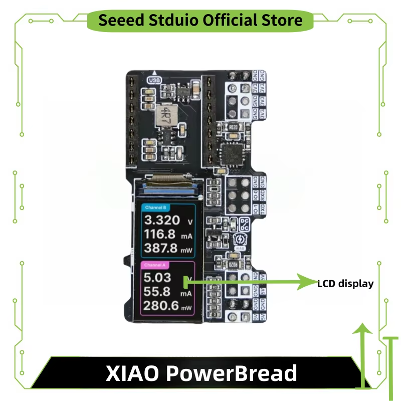 XIAO PowerBread High Power Breadboard Supply and Meter With Built-in Monitoring