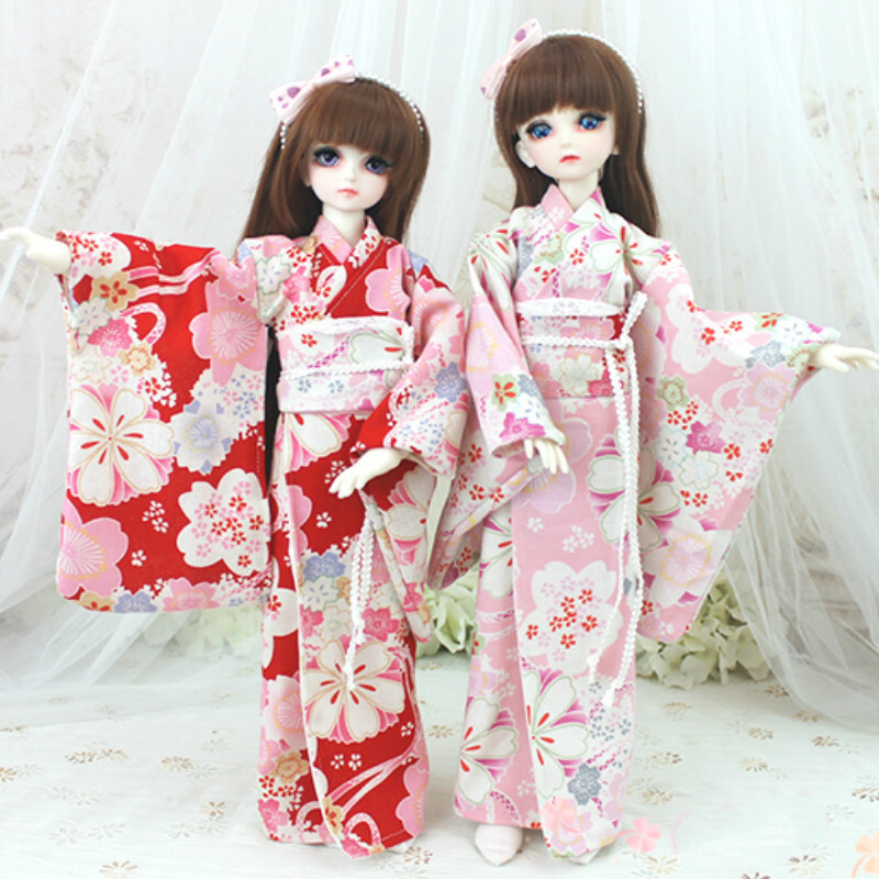 1/6 1/4 1/3 BJD Clothes Japanese Kimono Suit