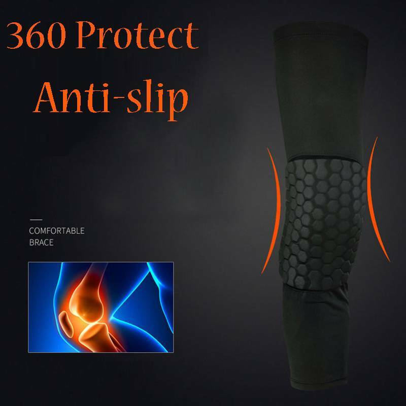 Basketball Knee Pads Kneepad Honeycomb Knee Leg Compression Sleeve Support Guard