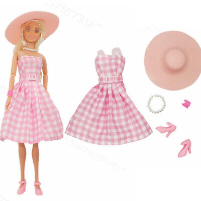 Fashion 1/6 Doll Clothes Set Outfits Princess Dress Shirt Shoes Pants Hat 11.5''