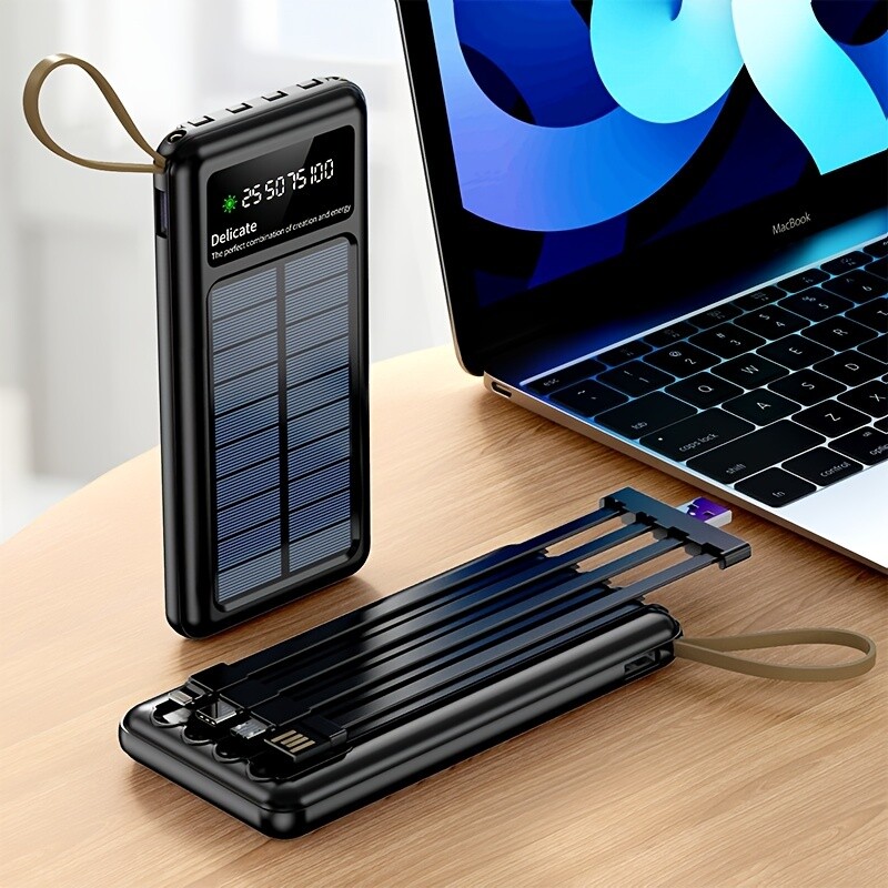 2023 Super 3000000mAh 4 USB Portable Charger Solar Power Bank For Cell Phone