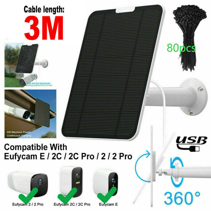 For Eufy Eufycam Cam E/2c/e/2 Pro Wall Mount 13ft Power Cable