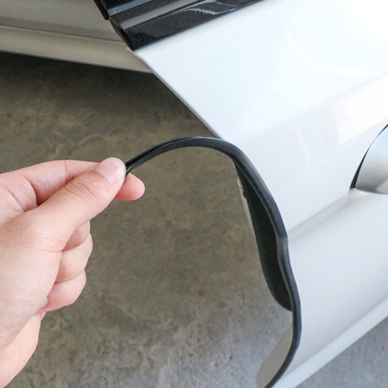 UK Rubber Car Door Bumper Guard Protector Edge Vehicle Molding Strip Trims Decor