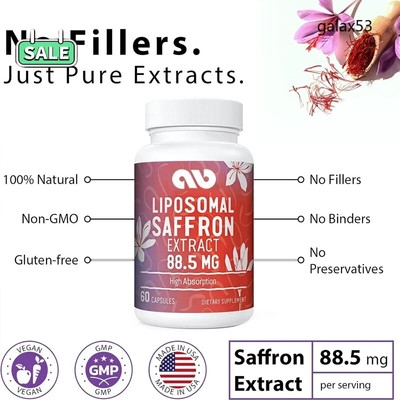 Liposomal saffron supplement -100% pure saffron extract