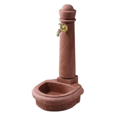 GARANTIA VENEZIA Steinbrunnen Gartenbrunnen, redstone inkl. Nostalgie-Hahn