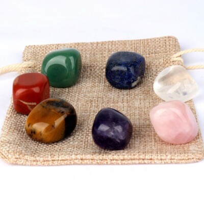 7 Natural Quartz Crystals Chakra Reiki Healing Gemstone Valentine's Day Gifts
