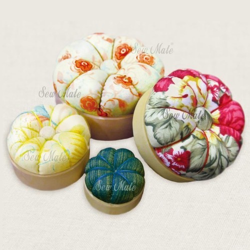 Pin Cushion With Wooden Base