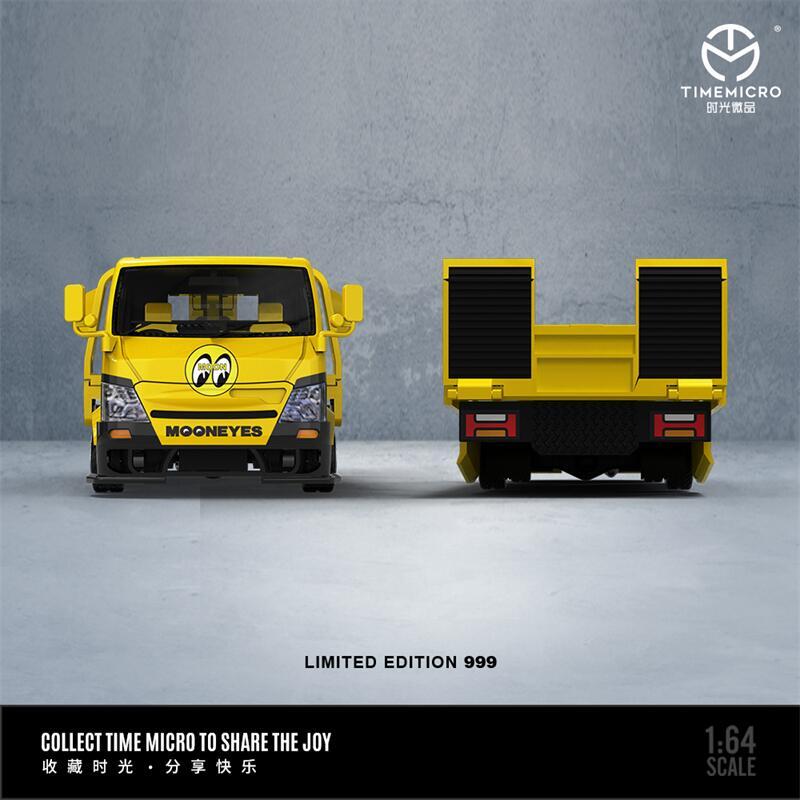 Time Micro 1:64 beetle Mooneyes / H300 Flatbed Trailer / Set