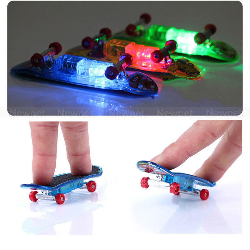 Mini LED Lighting Finger Board Colorful Skateboard Kids Children Toy Kid Gifts V