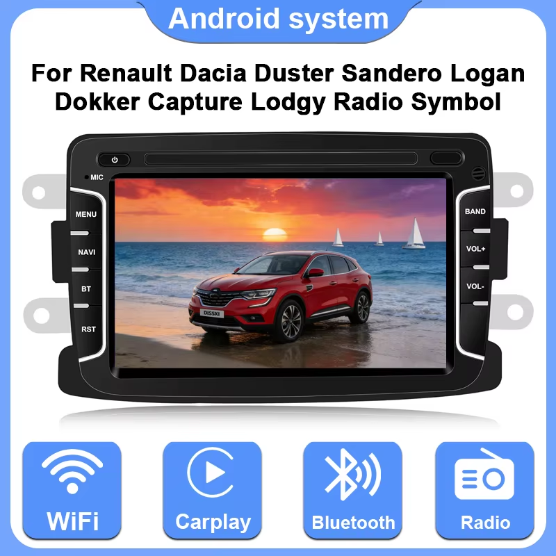 for Renault Dacia Duster Sandero Logan Dokker Capture Lodgy Radio Symbol Stereo