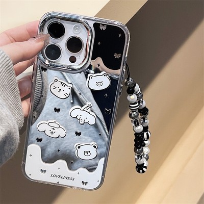 Animals Mirror Designer Protective Case For iPhone 16 15 14 13 12 Pro Max Cover