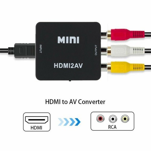 NEW HDMI To RCA AV Adapter Converter Cable CVBS 3RCA 1080P Composite Video Audio